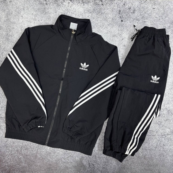 Костюм ветровка/брюки Adidas New Speed Short black/white