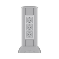 Миниколонна алюминиевая 0,35 м, цвет темно-серебристый металлик