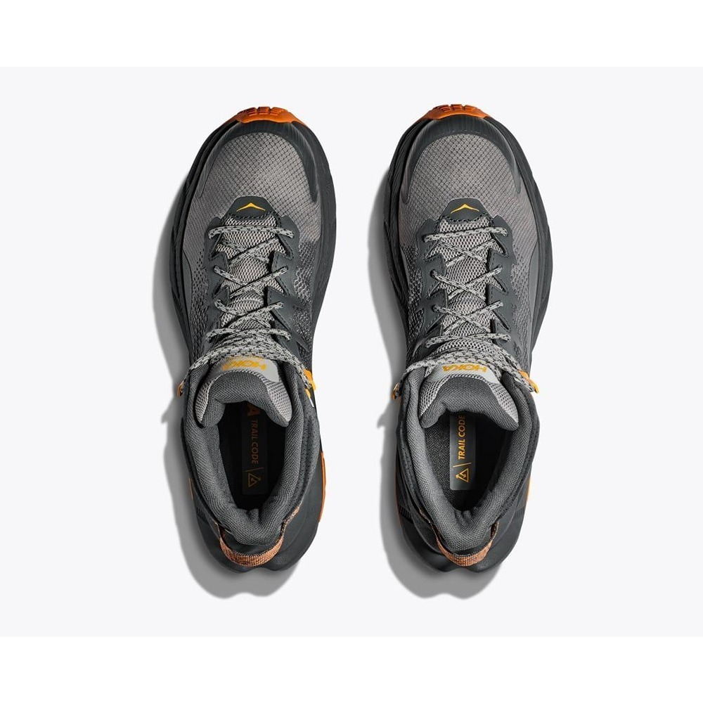 Кроссовки мужские HOKA M TRAIL CODE GTX Castlerock / Persimmon Orange