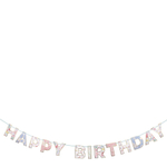Гирлянда Happy Birthday "Английский Сад" 1,8 м