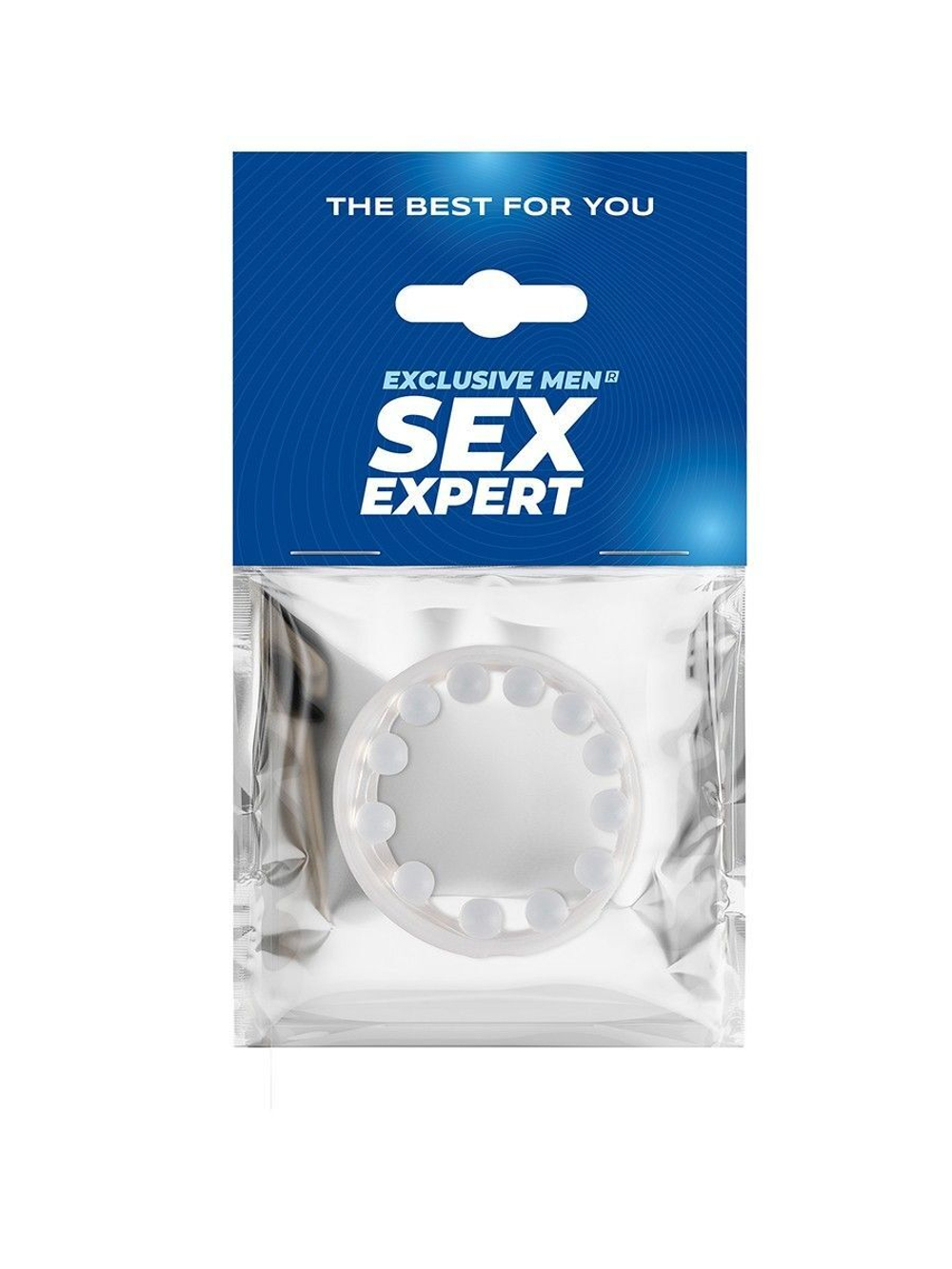 Эрекционное кольцо со стимулирующими шариками на поверхности