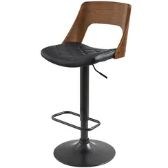 Регулируемый барный стул Jax Light 63-83 см, черный