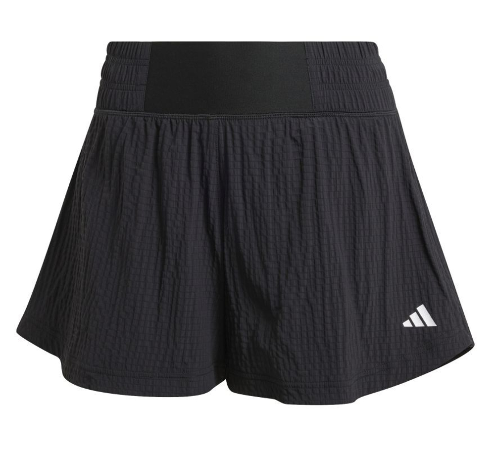 Женские Шорты теннисные Adidas Tennis Pro Aeroready Seersucker - черный