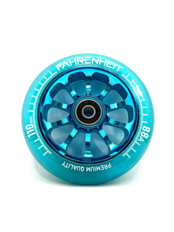 Колесо Fahrenheit 110*24 mm 10-Spoked, голубой/прозрачный голубой