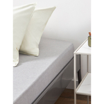 Простыня на резинке из хлопкового трикотажа серо-бежевого цвета из коллекции essential, 180х200х30 см