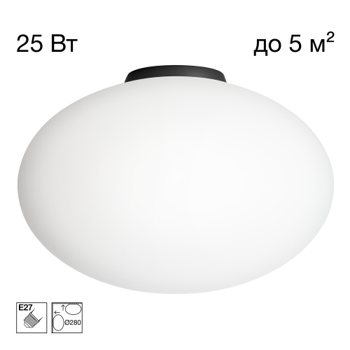 Citilux RON CL941E28B5 Потолочный светильник Чёрный