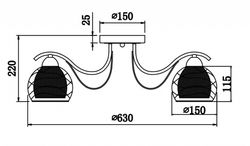 Потолочная люстра Freya Nikki FR5052-CL-03-W