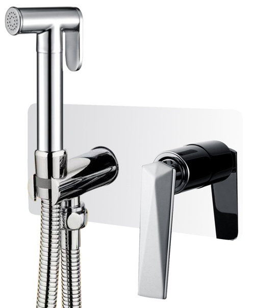 Boheme Гигиеническая лейка со смесителем VENTURO хром