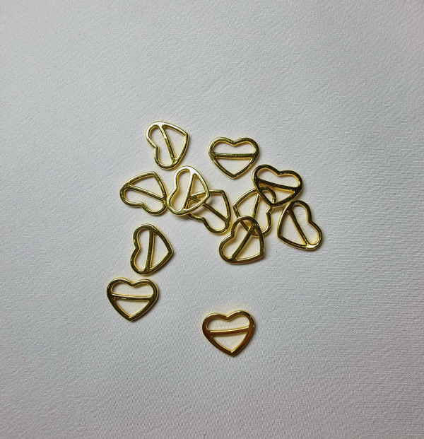 Регулятор сердечко золото 10 мм