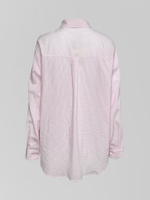 Рубашка JN 8071 в полоску с логотипом на груди и майкой в комплекте