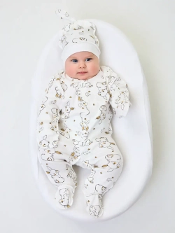 Конверт плюшевый на выписку для новорожденного лето