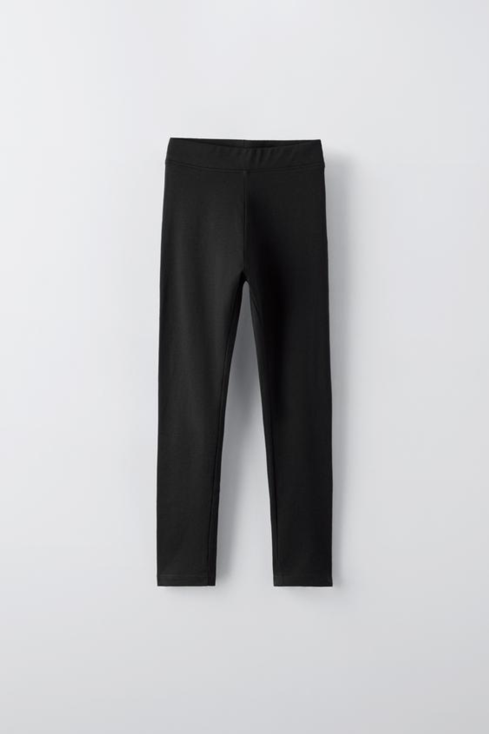 ZARA НАБОР ИЗ ДВУХ ОДНОТОННЫХ ЛЕГИНСОВ, ЧЕРНЫЙ