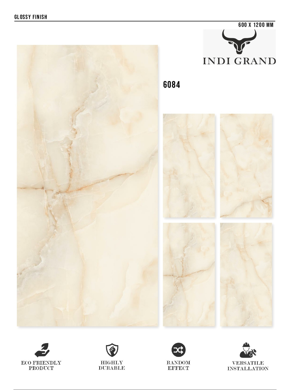 Керамогранит glossy №1 60х120, 6084