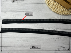 НАБОР Подвязов ДЛЯ ПОЛО черный с надписями 3шт