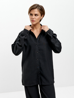 Черная рубашка Микадо