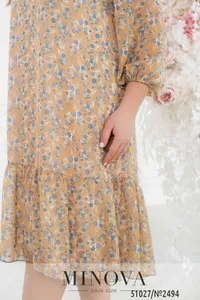 Платье 2494-бежевый Minova