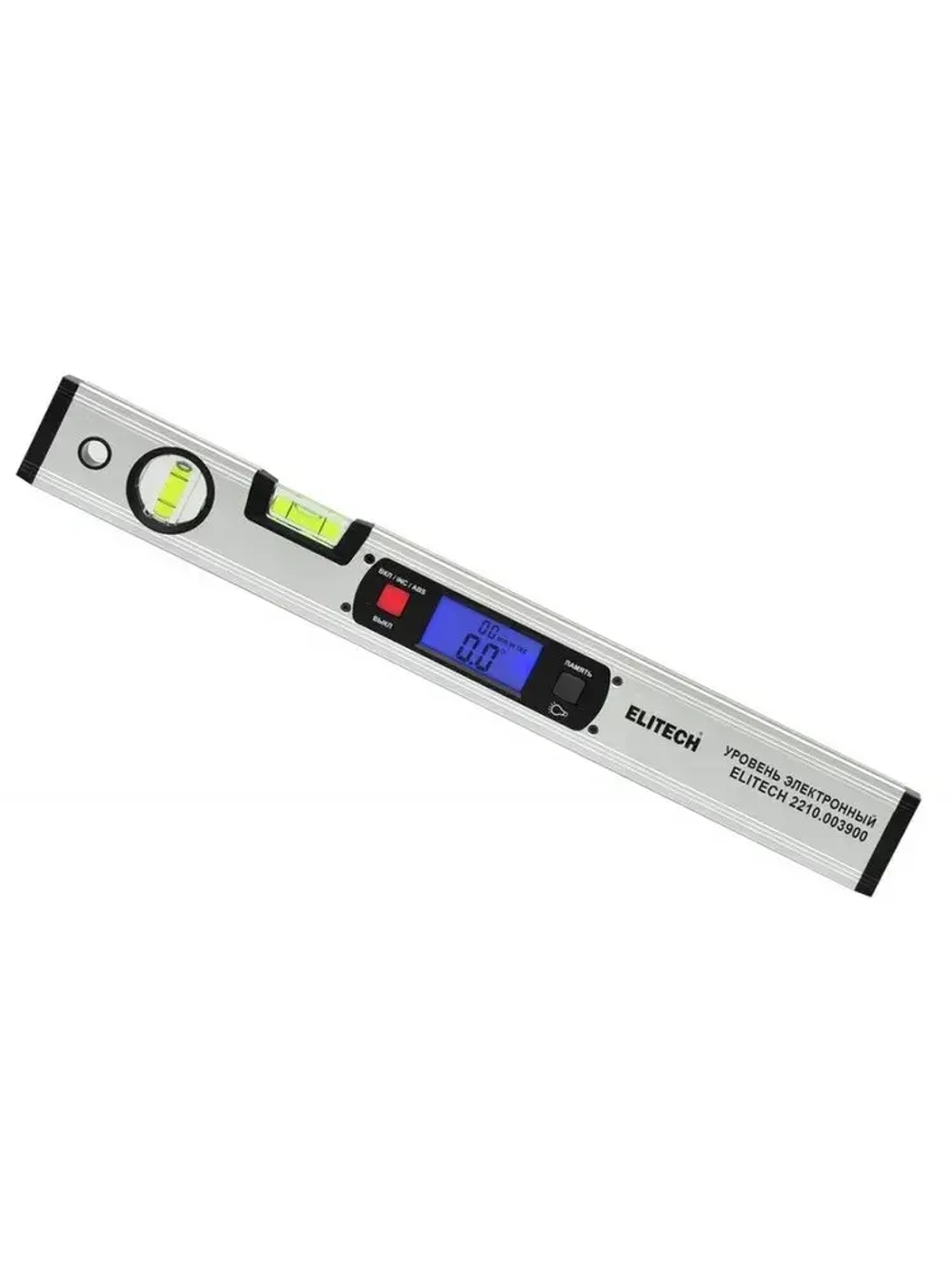 Уровень электронный с пузырьковыми колбами ELITECH 2210.003900, 400мм
