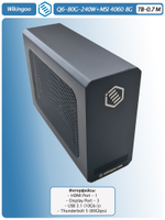Внешняя видеокарта EGPu Wikingoo Q6 - 240W + MSI GeForce RTX 4060 8Gb. Thunderbolt 5.
