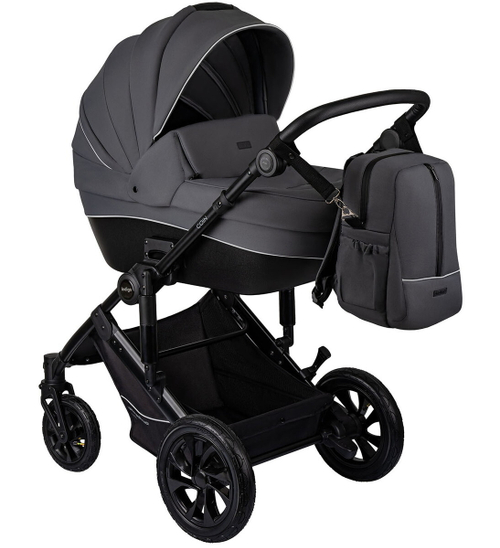 Детская коляска Indigo Coin 3 в 1 темно-серый