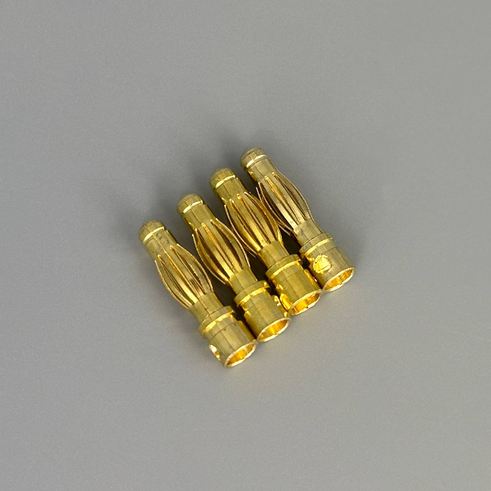 Позолоченные разъемы (бананы) папа/мама M4 (4 пры)
