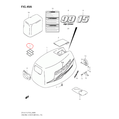 Suzuki 68111-89L00-0000 Эмблема (S) Оригинал