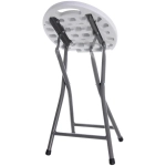 Табурет складной SJ-0052, 33*32*44 см. белый