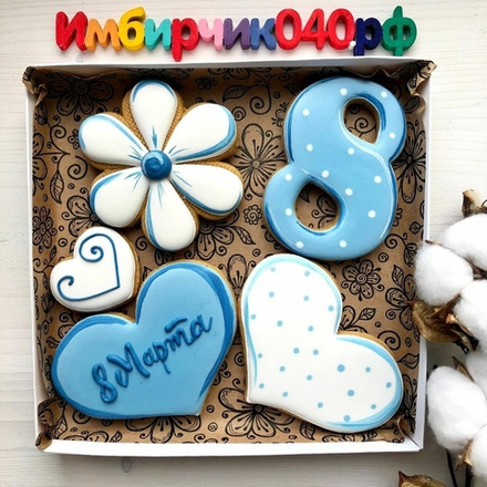 Имбирные пряники 8 марта