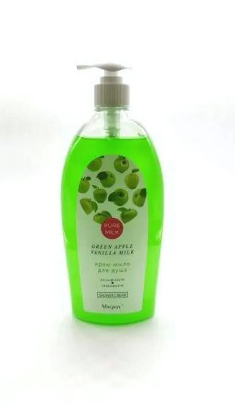 Крем-мыло для душа PURE MILK «Green apple & Vanilla milk» 800мл