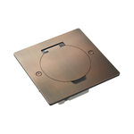 Лючок Surface 2 мод. (1 мод. 45х45 мм.),  круглая крышка,  красная медь,  IP44