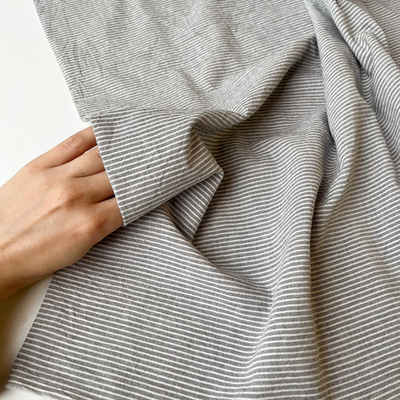 Вареный хлопок 250см. полоска графитовая