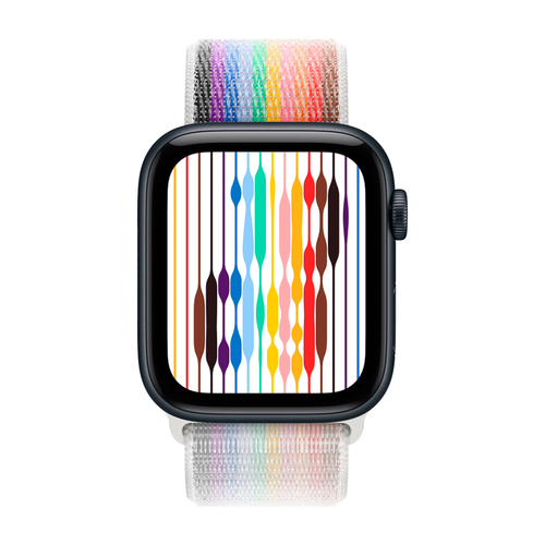 Умные часы Apple Watch SE 3 (2025) GPS, 44mm, Midnight Aluminium Case with Pride Edition Sport Loop