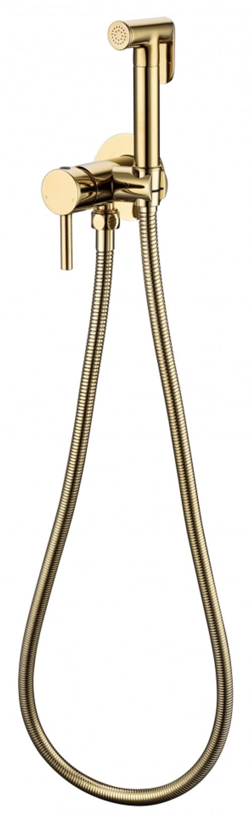 Смеситель встраиваемый с гигиеническим душем Grocenberg GB001 Золото