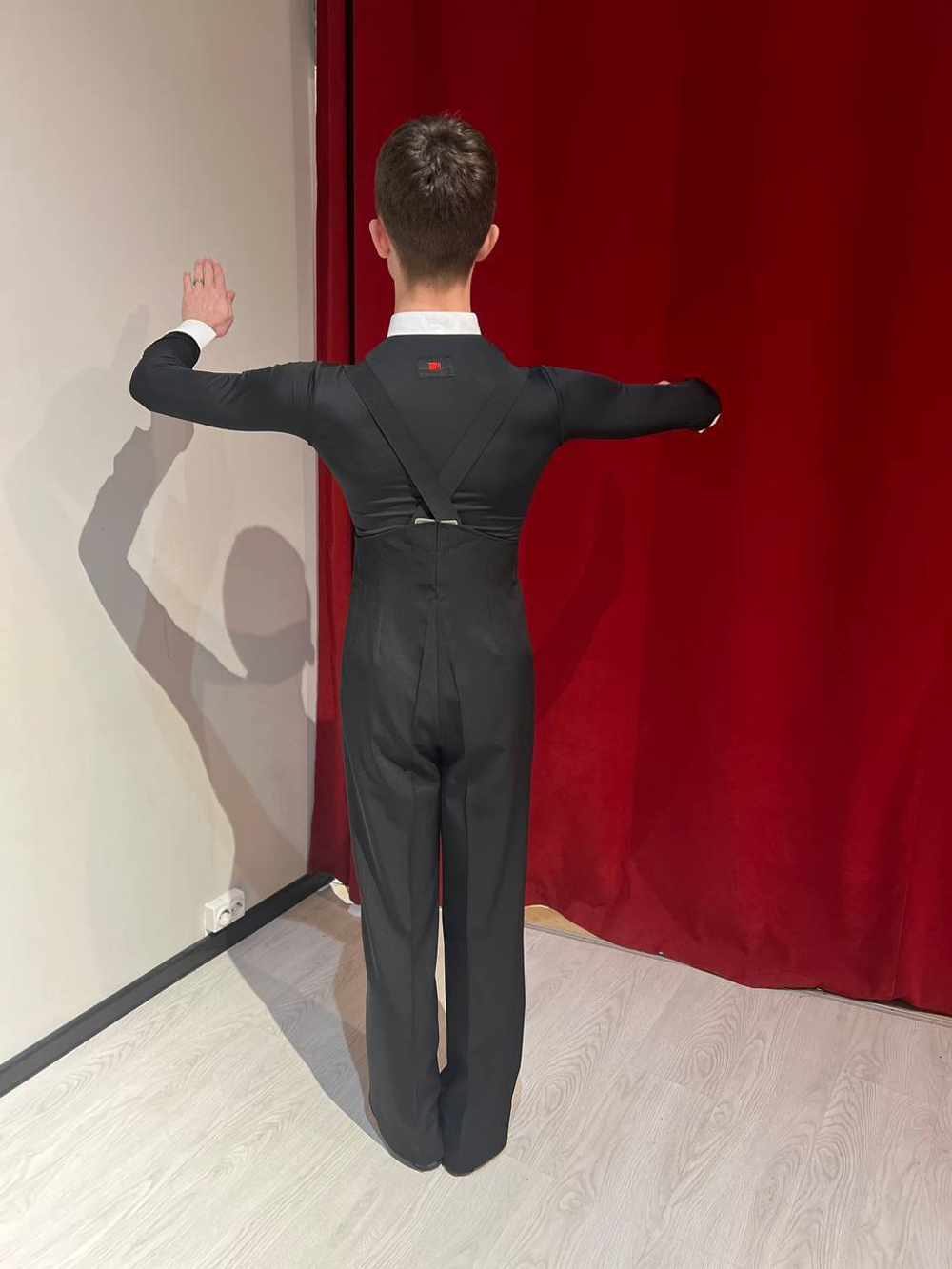 Фрачная рубашка NY Черная без воротника на молнии