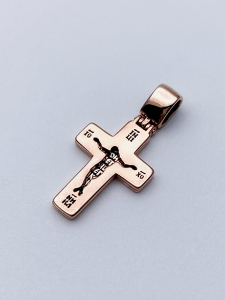 Крест из серебра/Позолота/С подвижным ухом