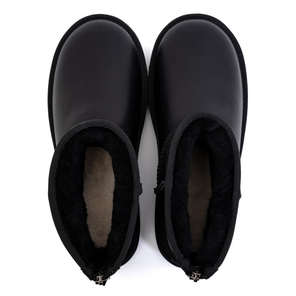 UGG Mens Classic Mini Zip Metallic Black