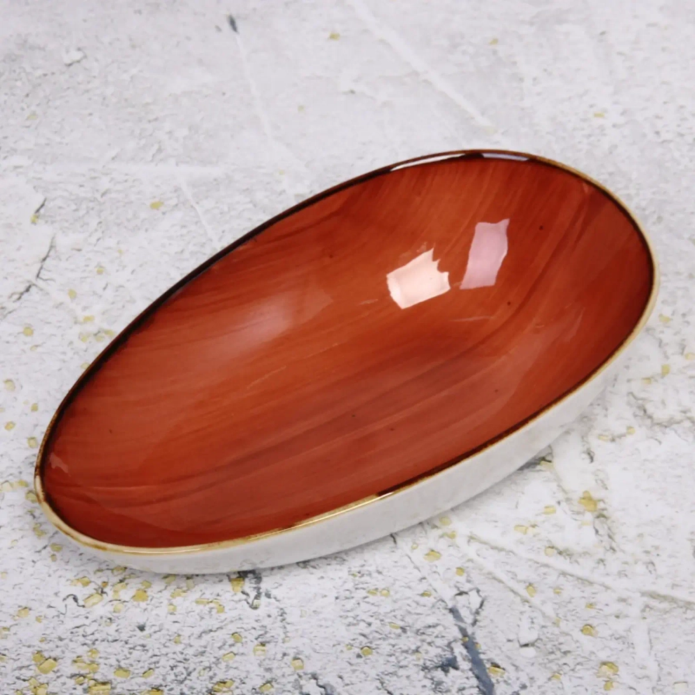 Тарелка керамическая «Corsica orange» 20,5*12,5*5см