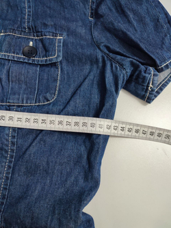 Рубашка джинсовая с коротким рукавом 46 размер