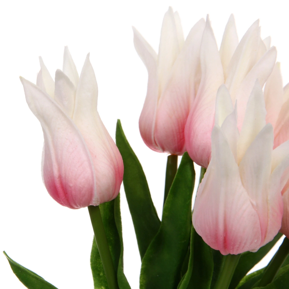 Цветы искусственные «Natur» 37см Тюльпаны 7шт розовые