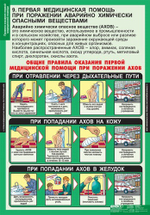 Правила оказания первой медицинской помощи (15 таблиц, 68х98 см)