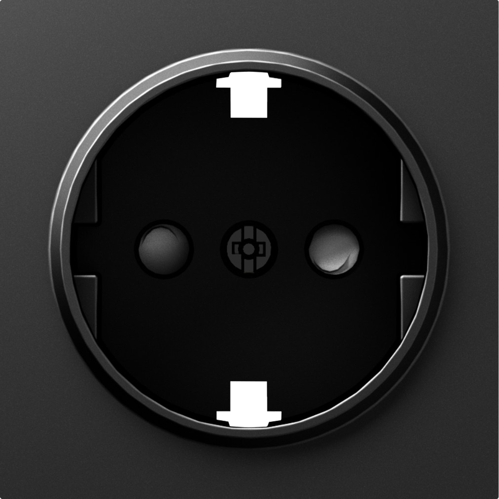 Накладка для розетки Schuko с заземлением, со шторками 16A 250 В~, серия A07