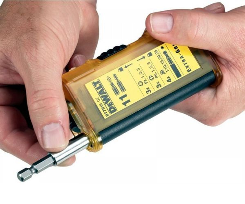 Набор бит 11 шт. пластиковый бокс DEWALT DT7916