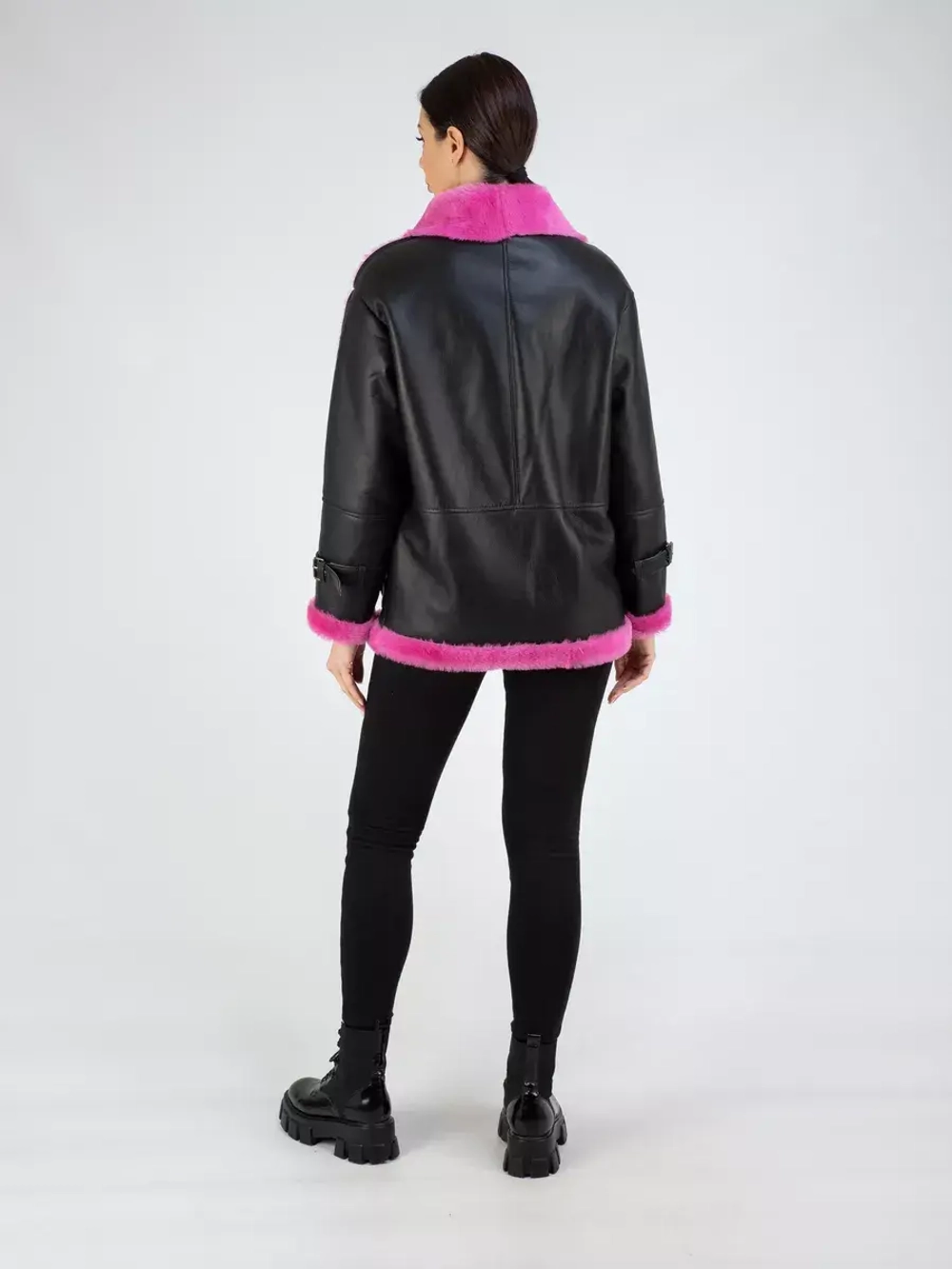 Дубленка авиатор натуральная зимняя