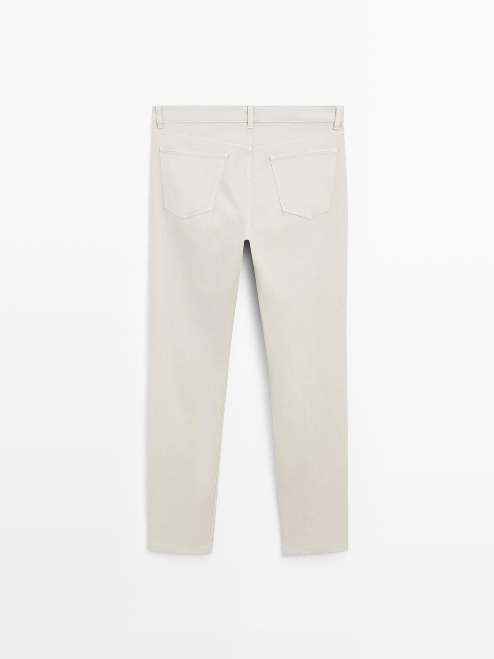 Massimo Dutti Джинсы Slim Fit, серо-бежевый