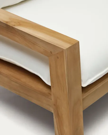 Трехместный уличный диван Forcanera из массива тика, 218 см