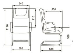 Кресло для руководителя ОРХИДЕЯ ХРОМ КОНФЕРЕНЦ