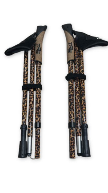 Палки для трейлраннинга TRS Hard TRAIL 2025 (леопардовый цвет)