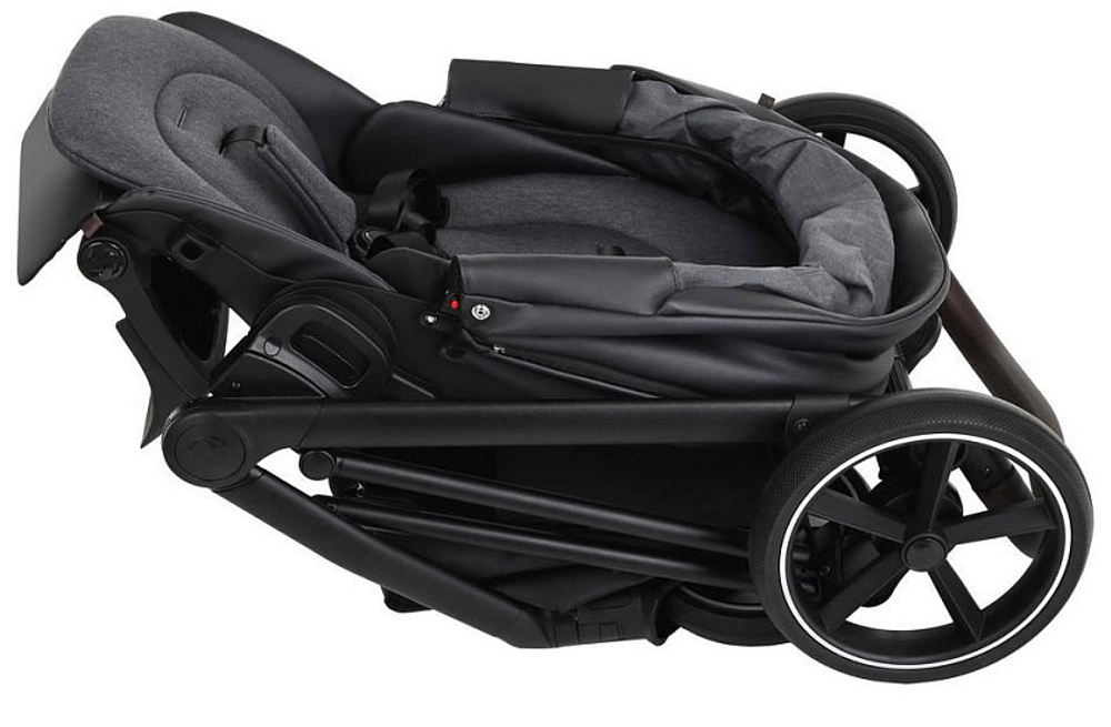 Детская коляска Roan Sol 3 в 1 с автокреслом Avionaut Silver Black RSL/1017 Raven/Black