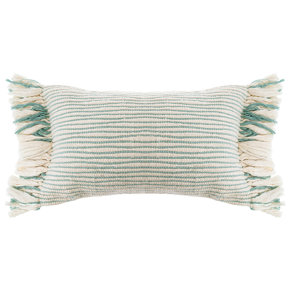 Чехол на подушку мятного цвета clouds из коллекции ethnic, 35х60 см