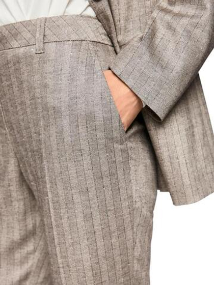 Marc Cain Брюки в полоску украшенные стразами