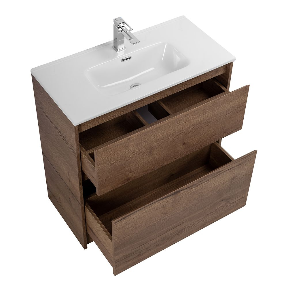 Тумба напольная с раковиной BelBagno KRAFT39-800/390-2C-PIA-RT